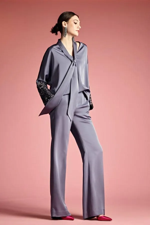 Sachin and Babi Reid Top 8211 Cool Grey Cool Grey Women Matching Sets