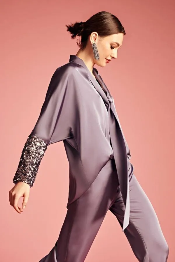 Sachin and Babi Reid Top 8211 Cool Grey Cool Grey Women Matching Sets