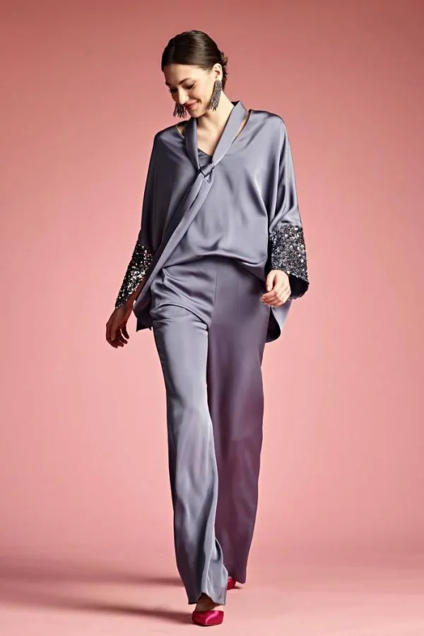 Sachin and Babi Reid Top 8211 Cool Grey Cool Grey Women Matching Sets
