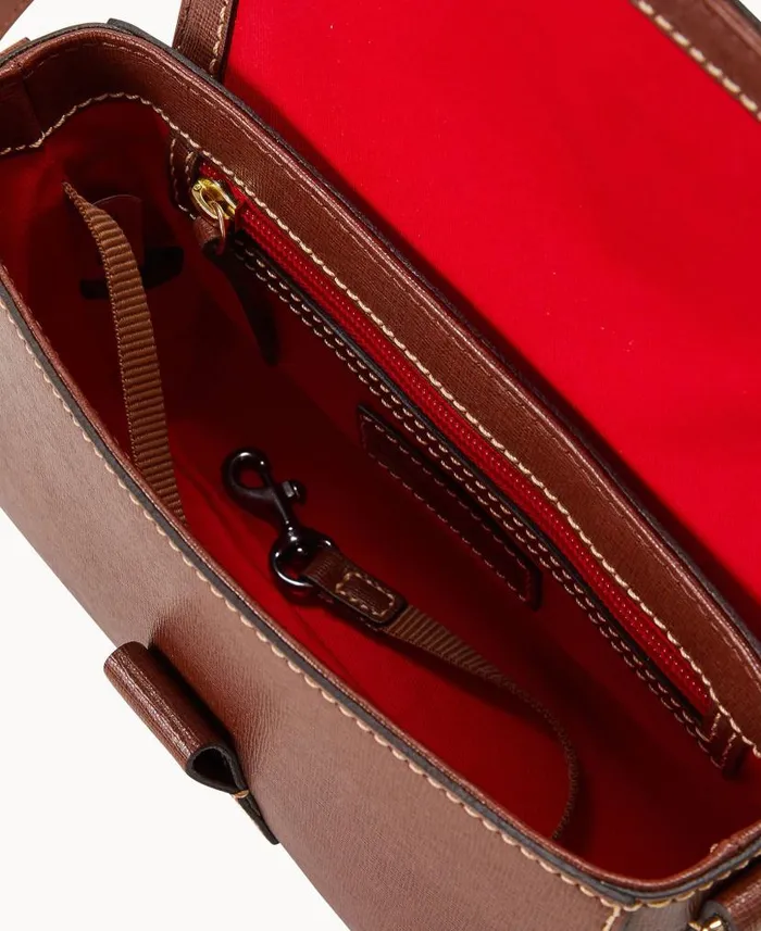 Saffiano Kyra Bag Amber Woman Dooney and Bourke Shoulder Bags Saffiano Kyra Bag Amber Woman Dooney and Bourke Shoulder Bags