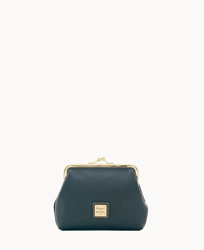 Saffiano Large Framed Purse Black ManWoman Dooney and Bourke Wallets