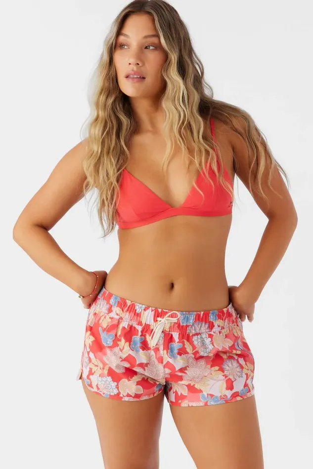 SALTWATER ESSENTIALS LANEY PRINTED 2034 ELASTIC BOARDSHORTS Bittersweet Women O039NEILL Swim