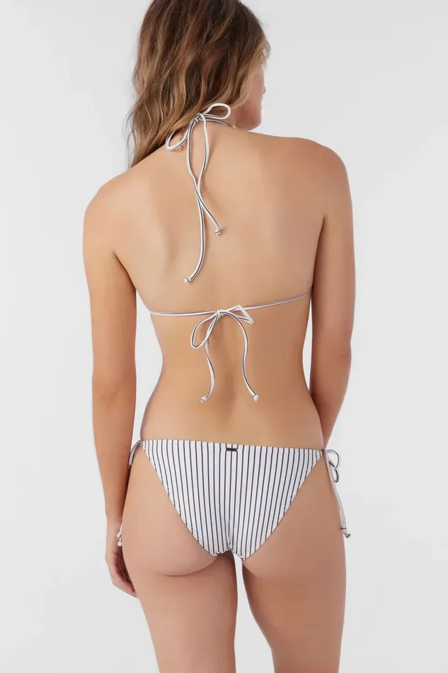SALTWATER ESSENTIALS STRIPE MARACAS TIE SIDE BOTTOMS Vanilla Women O039NEILL Swim