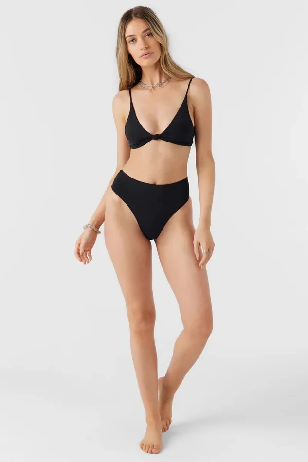 SALTWATER SOLIDS MAX HIGH WAIST FULL BOTTOMS Black Women O039NEILL Collections
