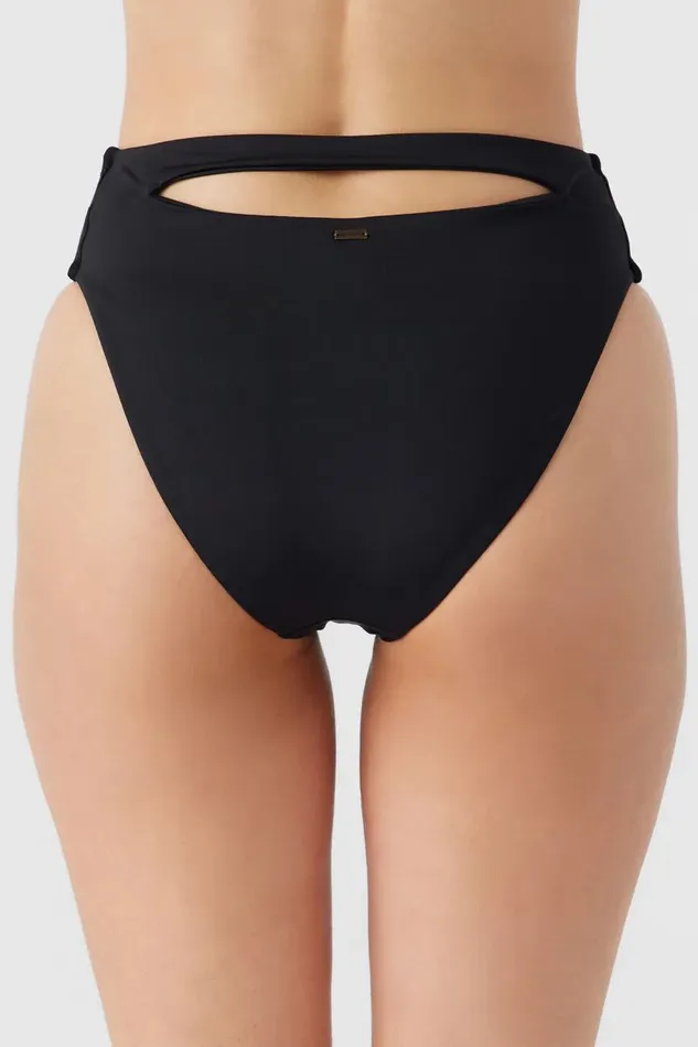 SALTWATER SOLIDS MAX HIGH WAIST FULL BOTTOMS Black Women O039NEILL Collections