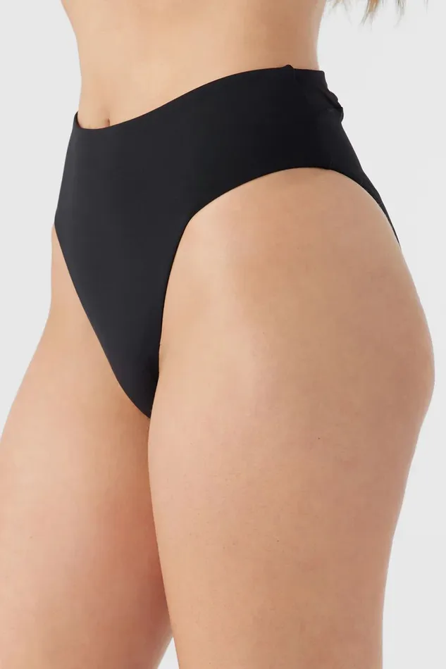 SALTWATER SOLIDS MAX HIGH WAIST FULL BOTTOMS Black Women O039NEILL Collections
