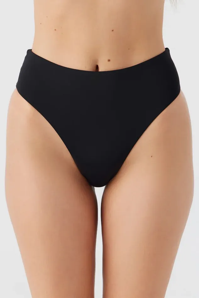 SALTWATER SOLIDS MAX HIGH WAIST FULL BOTTOMS Black Women O039NEILL Collections