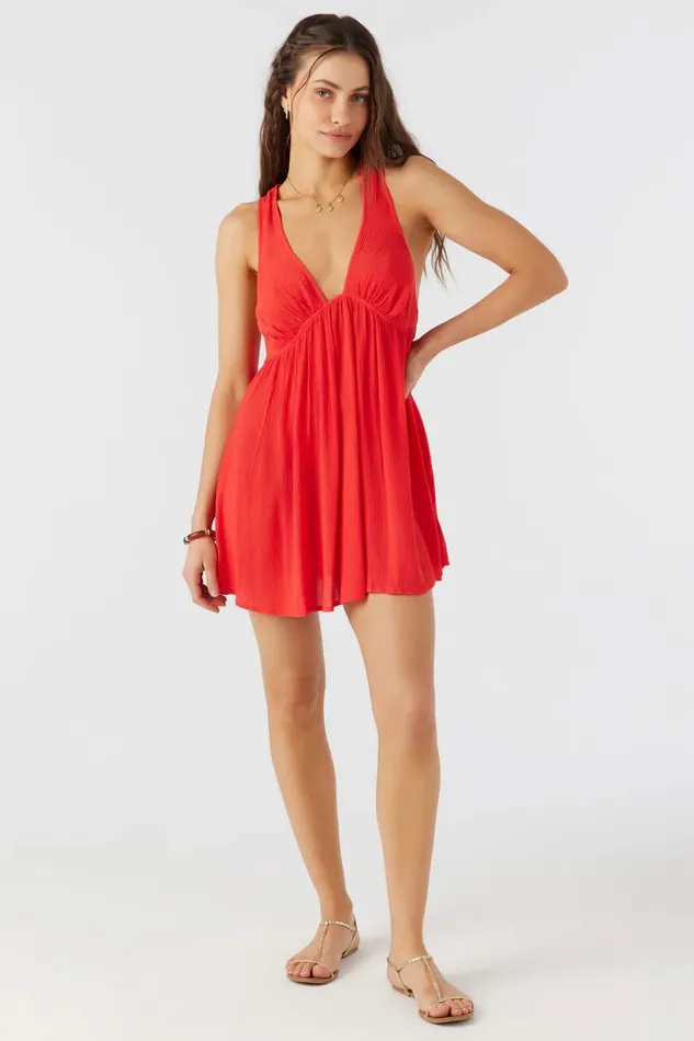 SALTWATER SOLIDS SARAH TUNIC SWIM COVERUP Bittersweet Women O039NEILL Swim