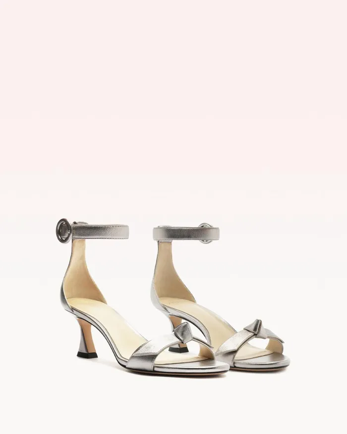 Sandals Women Alexandre Birman Clarita Buckle 60 Argento