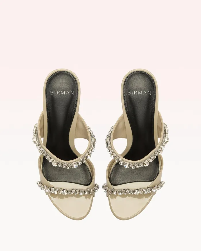 Sandals Women Alexandre Birman Gianna Crystal 85 Chalk