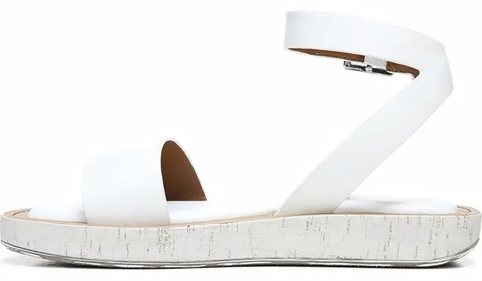 Sandals Women Franco Sarto Franco Eden Platform Sandal White Snake Print Faux Leather