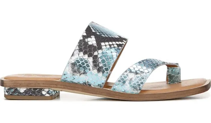 Sandals Women Franco Sarto Sarto Ediana Sandal Teal Snake Print Leather Sandals Women Franco Sarto Sarto Ediana Sandal Teal Snake Print Leather