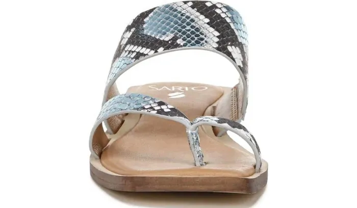 Sandals Women Franco Sarto Sarto Ediana Sandal Teal Snake Print Leather Sandals Women Franco Sarto Sarto Ediana Sandal Teal Snake Print Leather