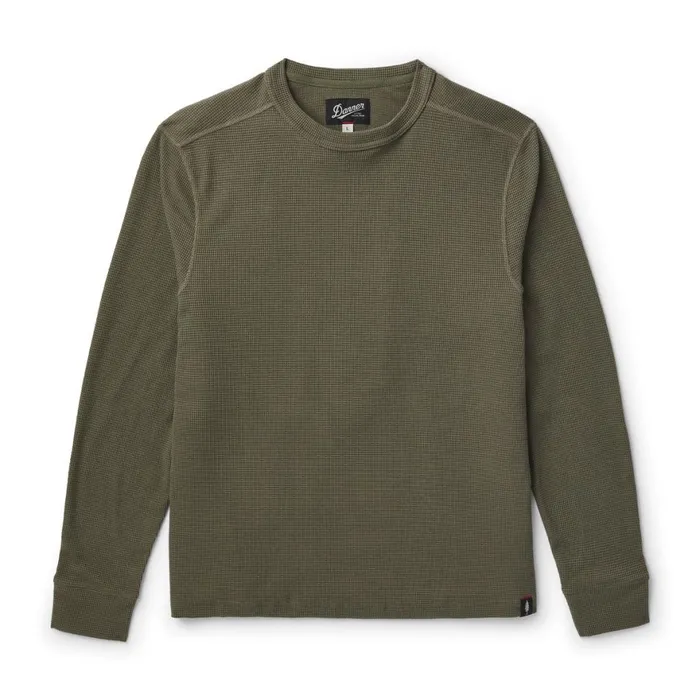 Santiam Waffle LS Tee Dusty Olive Men Danner Shirts