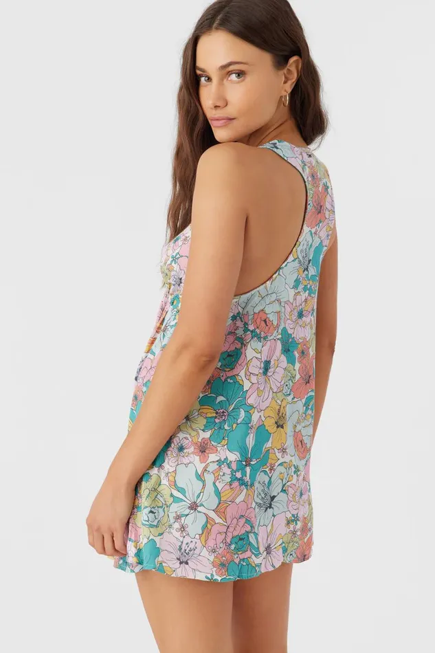 SARAH JANIS FLORAL COVERUP TUNIC Multi Clr Women O039NEILL Swim