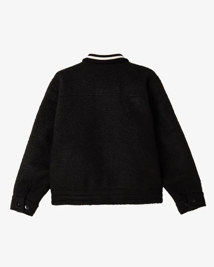 SAUNDERS BLOUSON JACKET Black JACKETS OBEY Clothing Men
