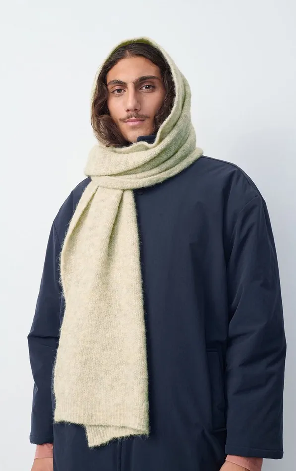 Scarf East Melange Powder Snow WomenMen American Vintage Scarves And Shawls