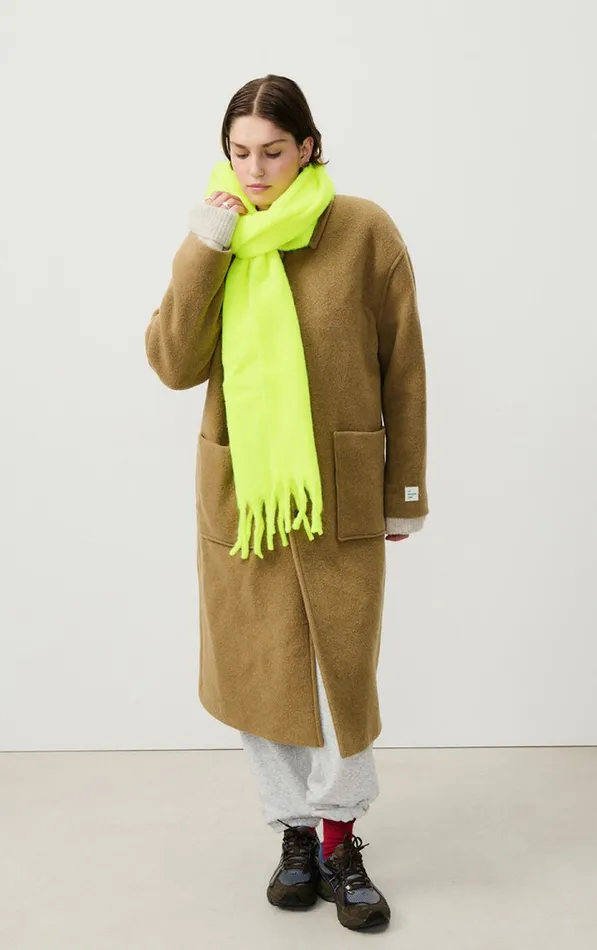 Scarf Zinaco Neon Yellow WomenMen American Vintage Scarves And Shawls