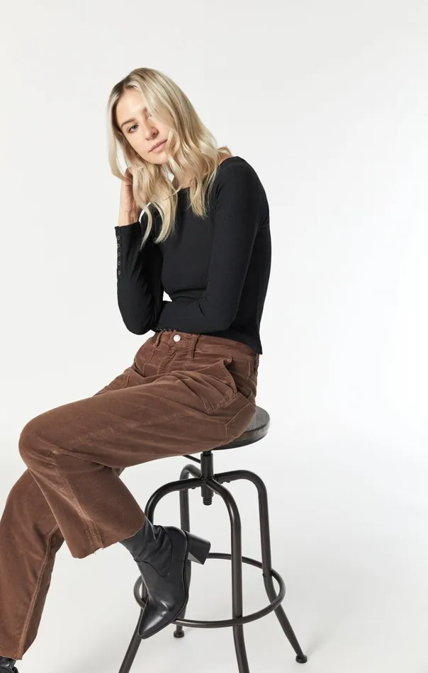 Shelia HighRise Front Pocket Straight In Rain Drum Cord Women Mavi Jeans Pants Shelia HighRise Front Pocket Straight In Rain Drum Cord Women Mavi Jeans Pants