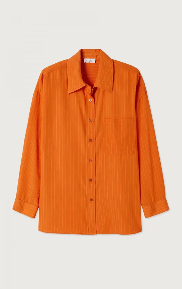 Shirt Okyrow Striped Cinnamon Women American Vintage Shirts Shirt Okyrow Striped Cinnamon Women American Vintage Shirts
