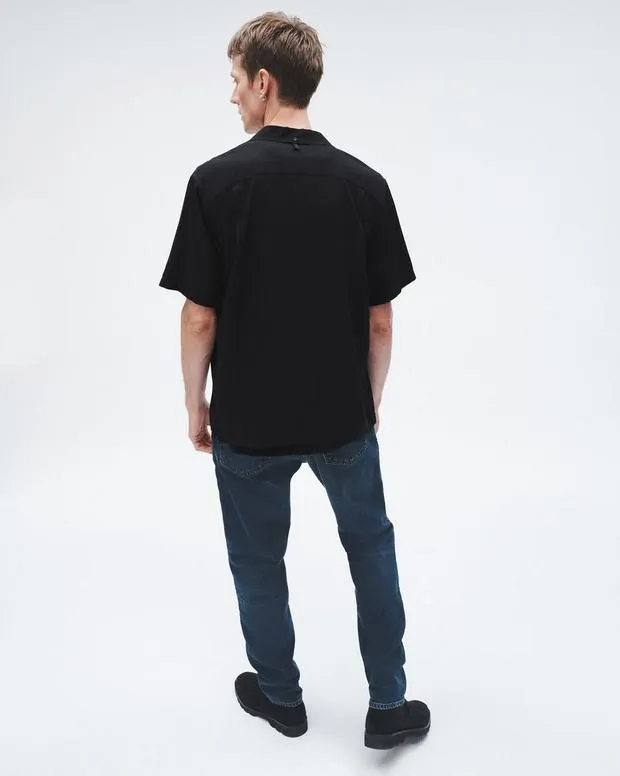 Shirts Men Rag and Bone Avery Viscose Shirt Black
