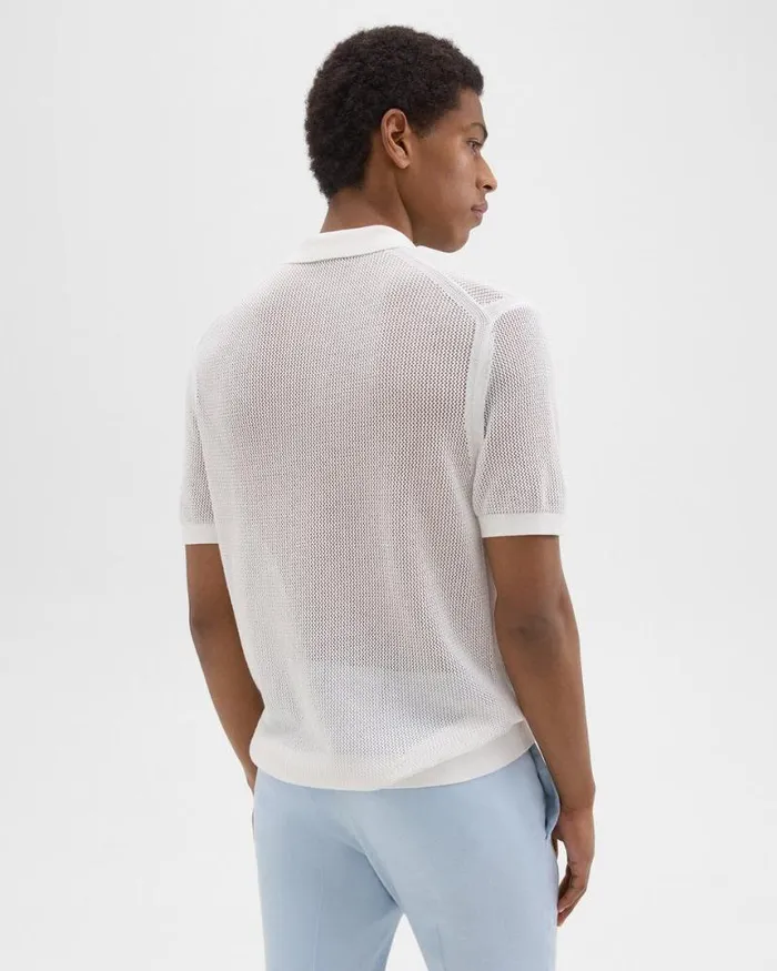 Shirts Men Theory Cairn ShortSleeve Shirt In Cotton Ivory Shirts Men Theory Cairn ShortSleeve Shirt In Cotton Ivory