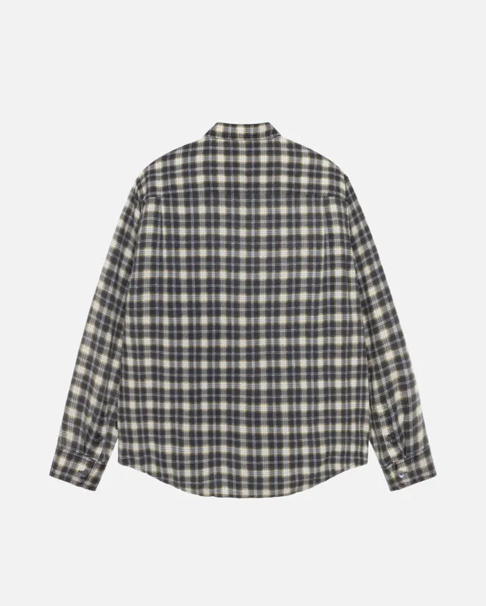 Shirts MenWomen Stussy MATTHEW SHIRT PRINTED PLAID Black