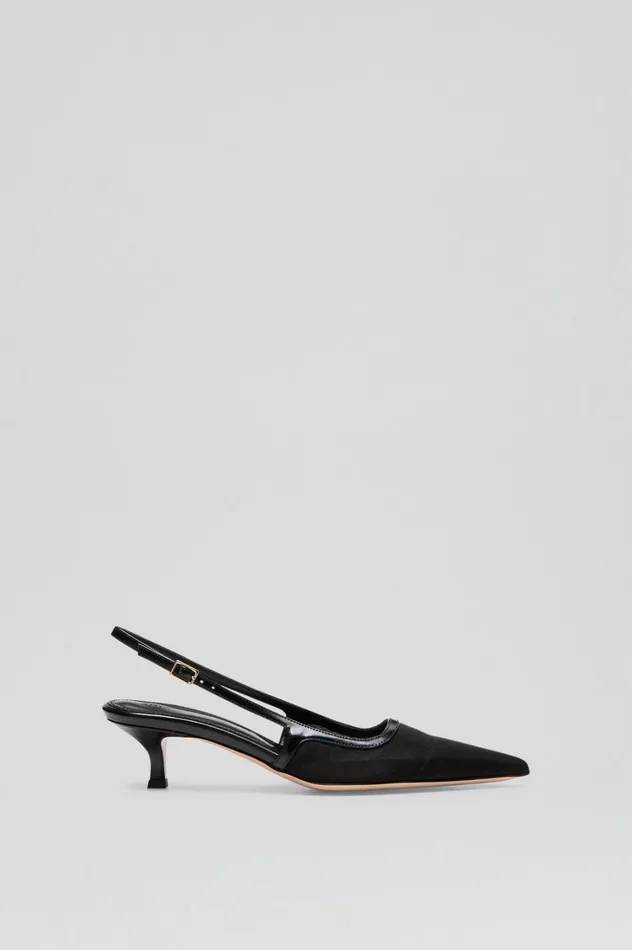 Shoes Women Scanlan Theodore FINE MESH SLINGBACK 45 Black Shoes Women Scanlan Theodore FINE MESH SLINGBACK 45 Black