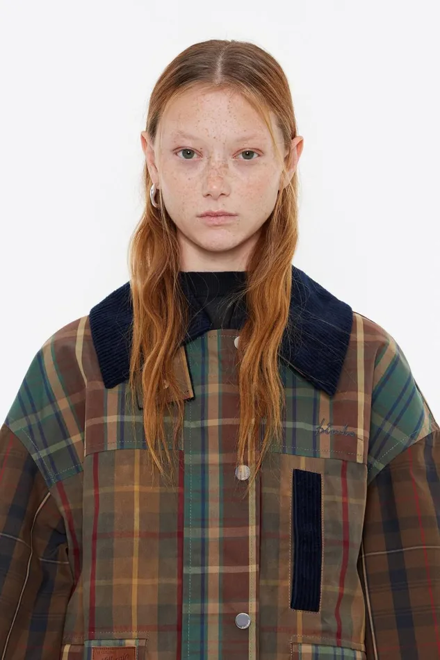 Short Light Brown Multichecked Jacket Light Brown Women Bimba Y Lola Coats And Trench Coats Short Light Brown Multichecked Jacket Light Brown Women Bimba Y Lola Coats And Trench Coats