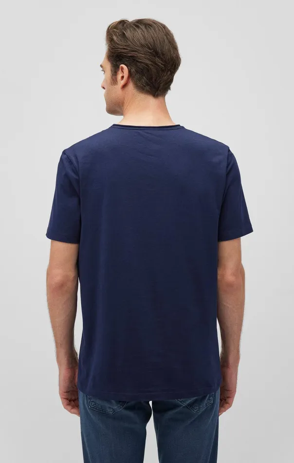 Short Sleeve TShirt In Maritime Blue Men Mavi Jeans TShirts Short Sleeve TShirt In Maritime Blue Men Mavi Jeans TShirts