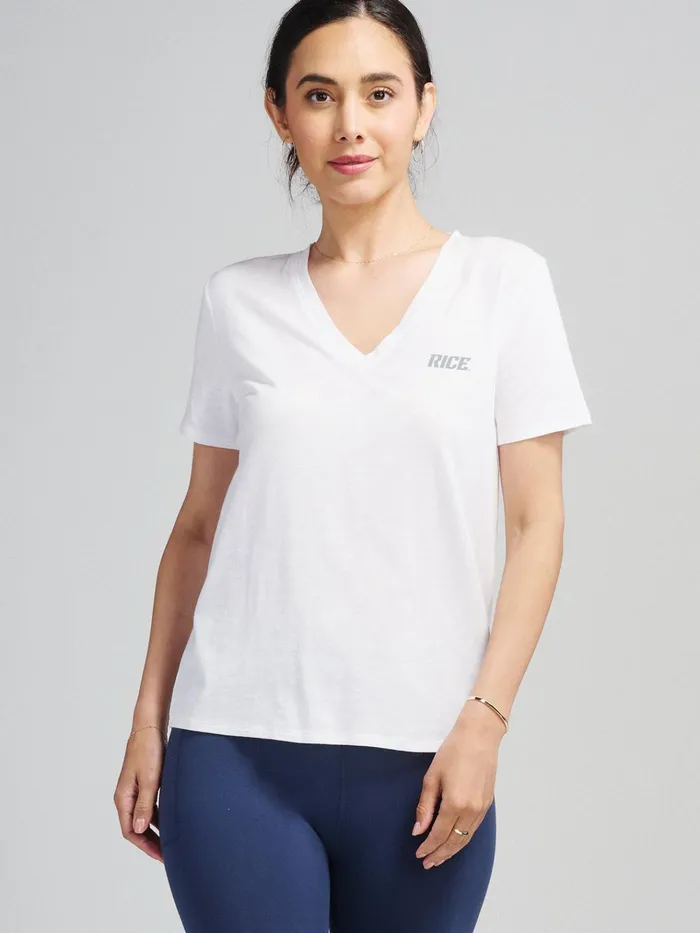 Short Sleeve TShirts Polos Women Tasc Performance NOLA VNeck TShirt 8211 Rice University