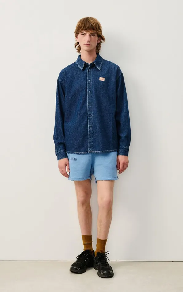 Shorts Doven Overdyed Sky Men American Vintage Shorts Shorts Doven Overdyed Sky Men American Vintage Shorts