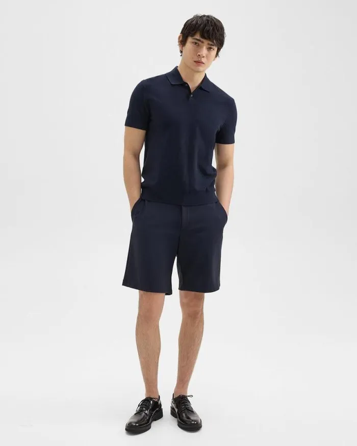Shorts Men Theory Curtis 9 Drawstring Short In Precision Ponte Baltic