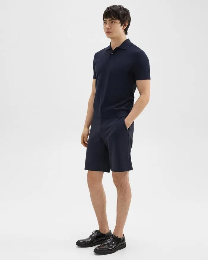 Shorts Men Theory Curtis 9 Drawstring Short In Precision Ponte Baltic Shorts Men Theory Curtis 9 Drawstring Short In Precision Ponte Baltic