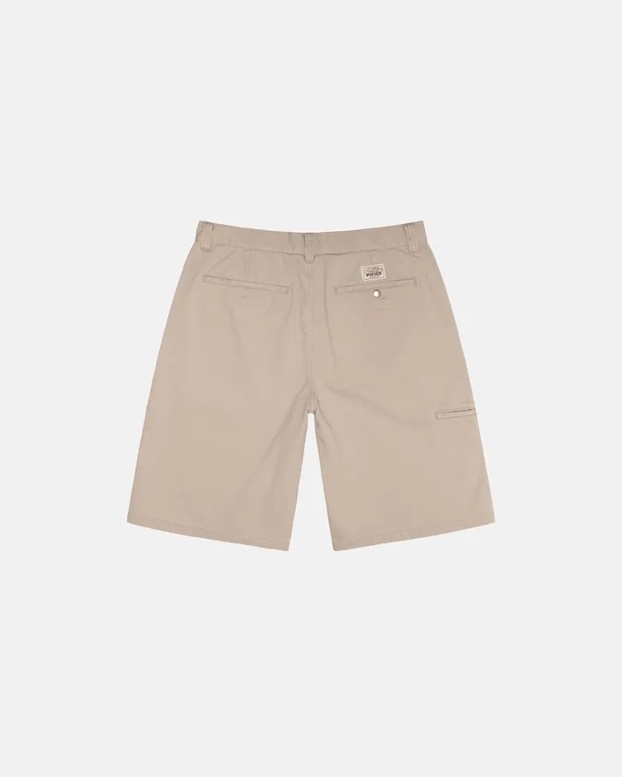 Shorts MenWomen Stussy CHINO WORK SHORT Khaki Shorts MenWomen Stussy CHINO WORK SHORT Khaki