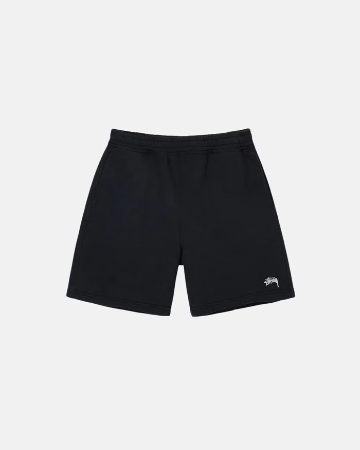 Shorts MenWomen Stussy STOCK LOGO SWEATSHORT Black