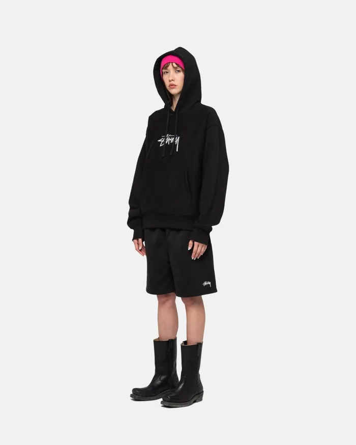 Shorts MenWomen Stussy STOCK LOGO SWEATSHORT Black Shorts MenWomen Stussy STOCK LOGO SWEATSHORT Black