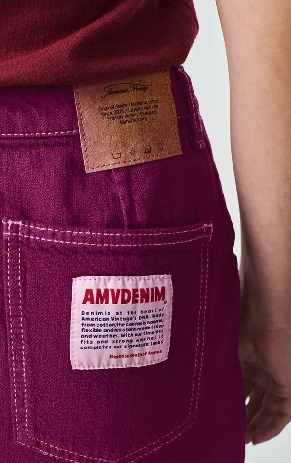 Skirt Nyolow Overdyed Fuchsia Women American Vintage Skirts Skirt Nyolow Overdyed Fuchsia Women American Vintage Skirts