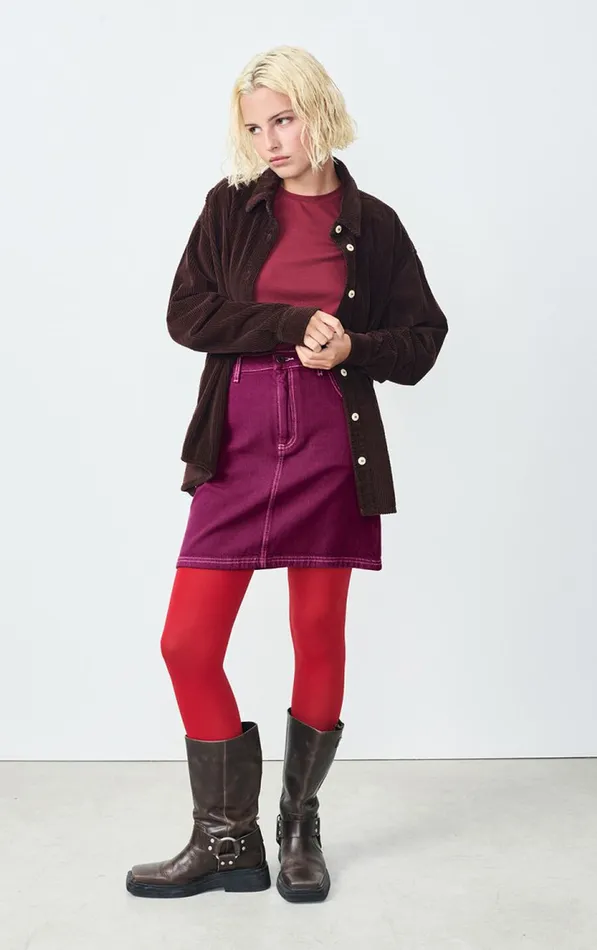 Skirt Nyolow Overdyed Fuchsia Women American Vintage Skirts Skirt Nyolow Overdyed Fuchsia Women American Vintage Skirts