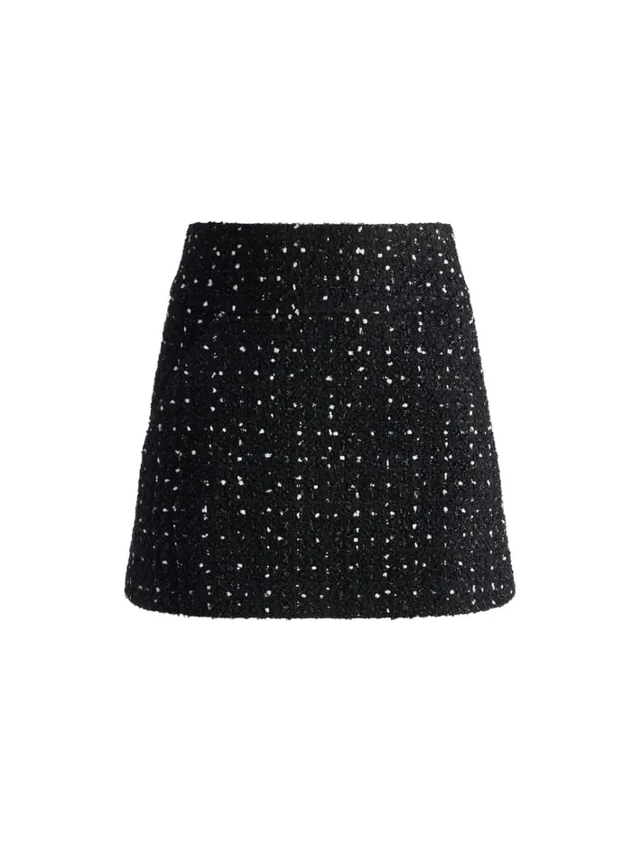 Skirts Women Alice Olivia Donald Mini Skirt Blackwhite