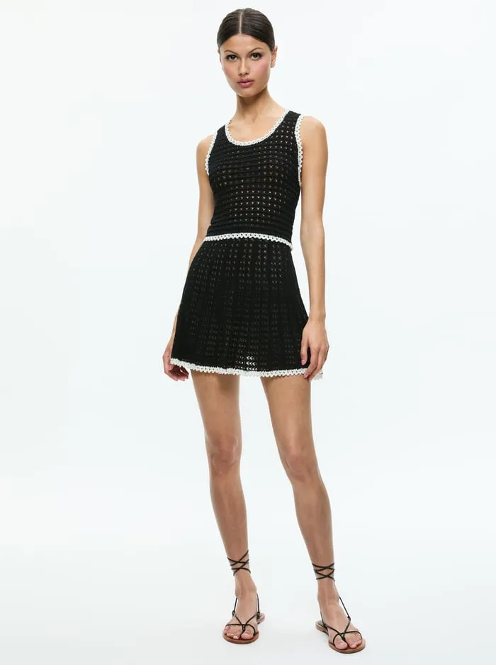 Skirts Women Alice Olivia Florrie Skirt Blackvanilla