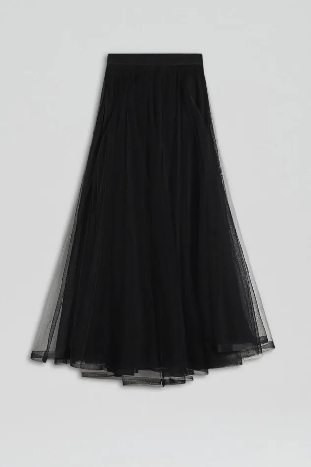 Skirts Women Scanlan Theodore TULLE SKIRT Black Skirts Women Scanlan Theodore TULLE SKIRT Black