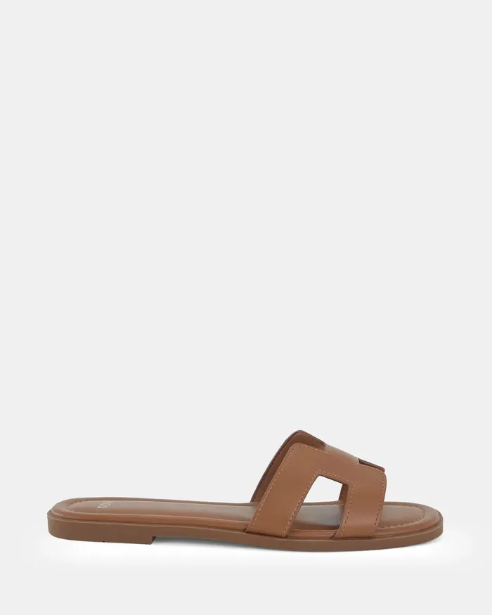 Slides SACHIE CARAMEL Flatform NOVO Shoes Women