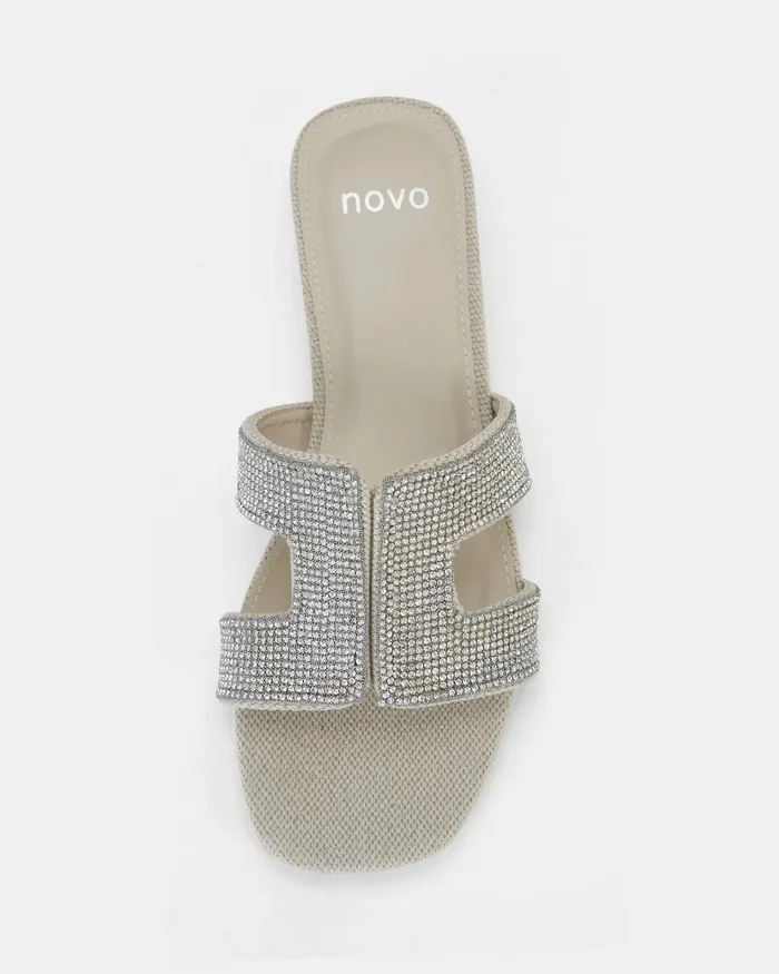 Slides Women NOVO Shoes RASPBERRY DIAMOND Sandals