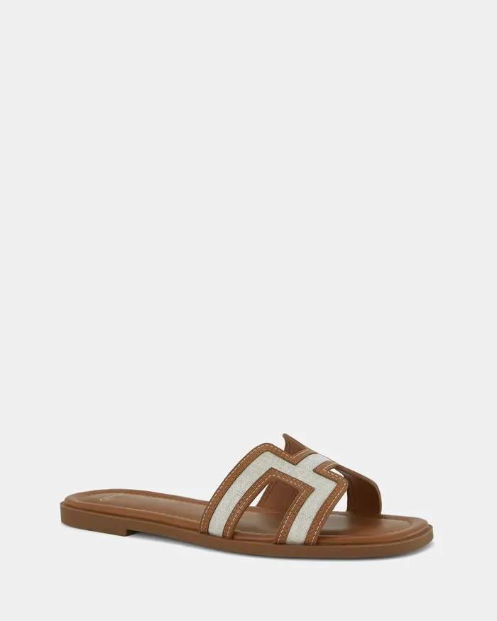 Slides Women NOVO Shoes SACHIE LINEN Flatform