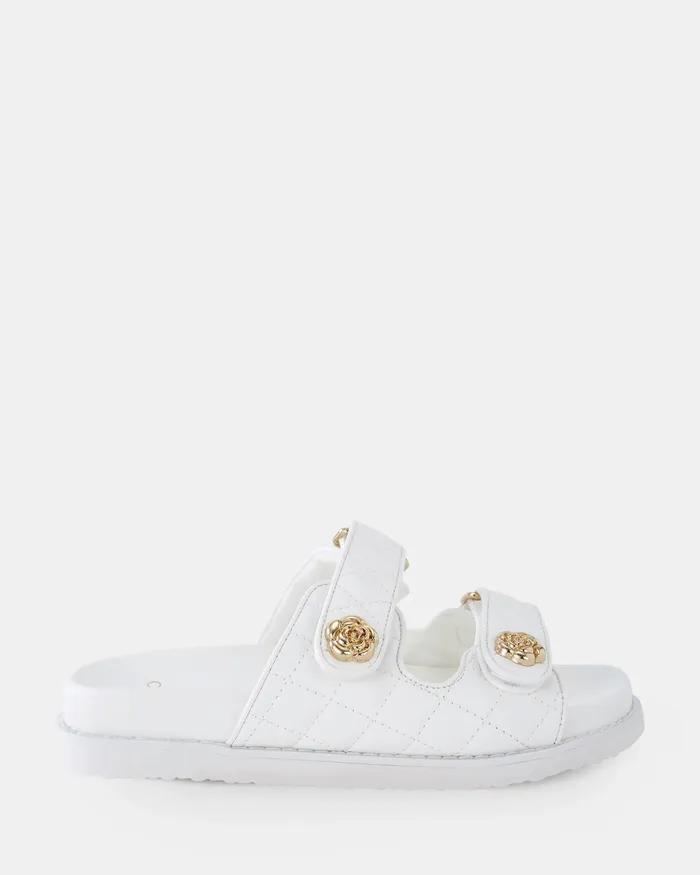 Slides Women SAKURIA WHITE Sandals NOVO Shoes