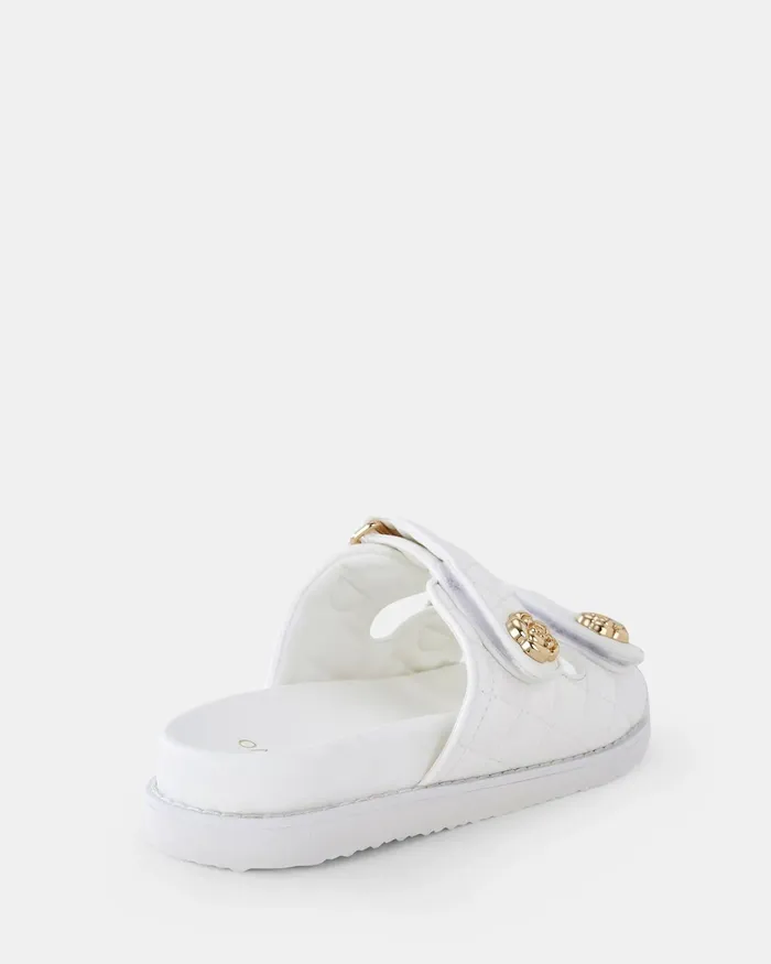 Slides Women SAKURIA WHITE Sandals NOVO Shoes