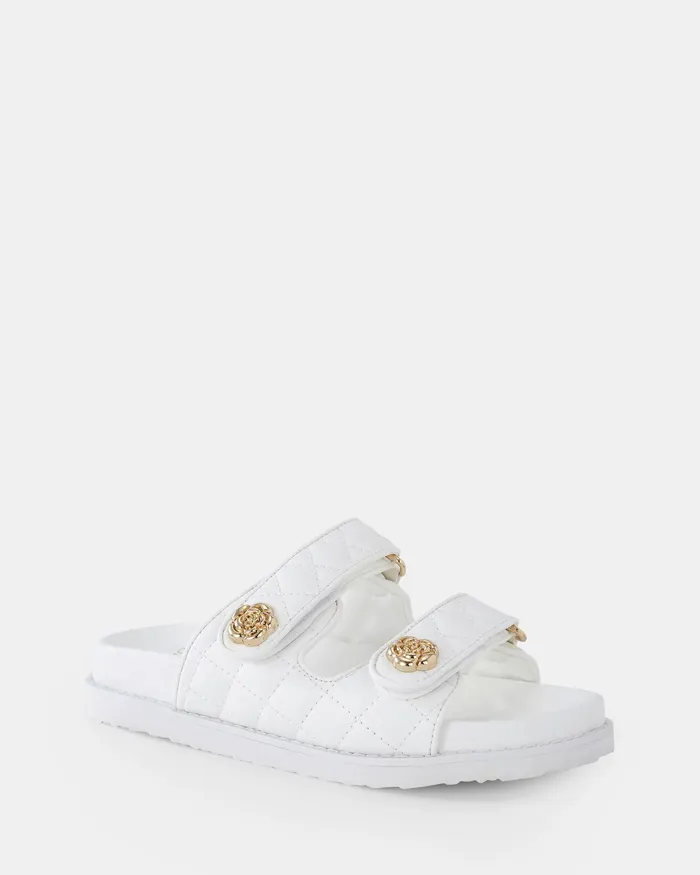 Slides Women SAKURIA WHITE Sandals NOVO Shoes