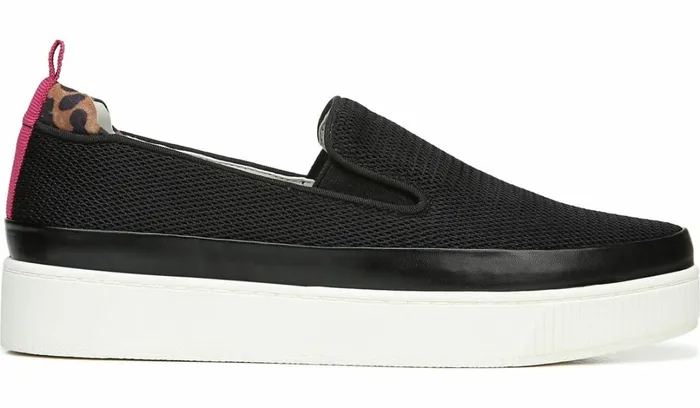 Sneakers Women Franco Sarto Franco Homer 4 Platform Slip On Sneaker Black Mesh