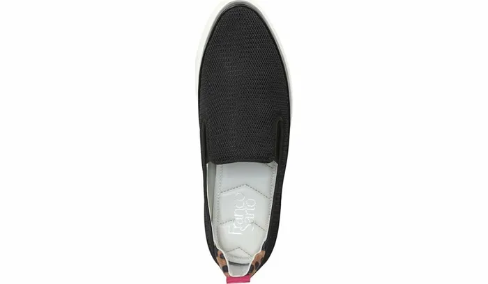 Sneakers Women Franco Sarto Franco Homer 4 Platform Slip On Sneaker Black Mesh